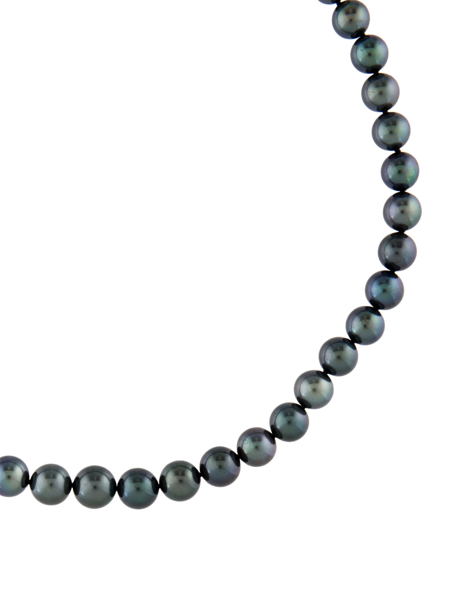 Mikimoto 18K Pearl & Diamond Bead Strand Necklace